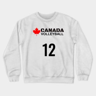 Canada Volleyball Design 12 Crewneck Sweatshirt